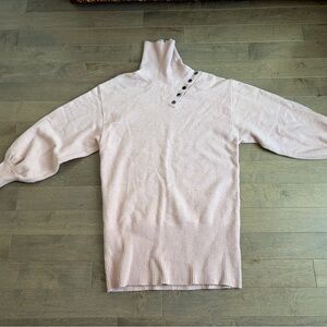 Marissa Webb Light Pink Turtleneck Sweater